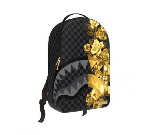 SPRAYGROUND - GOLD FLORAL REMIX BACKPACK