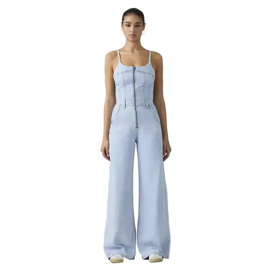 LEVIS: BUSTIER JUMPSUIT - LT WASH