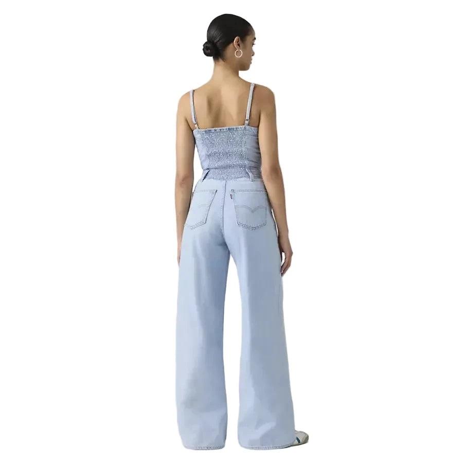 LEVIS: BUSTIER JUMPSUIT - LT WASH