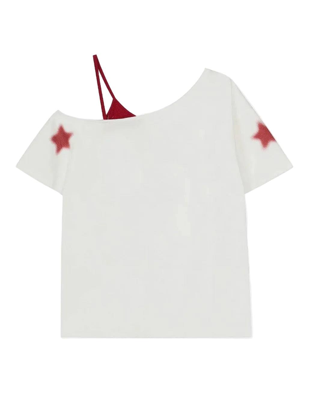 AELFRIC EDEN: STAR GRAPHIC OFF-THE-SHOULDER TEE
