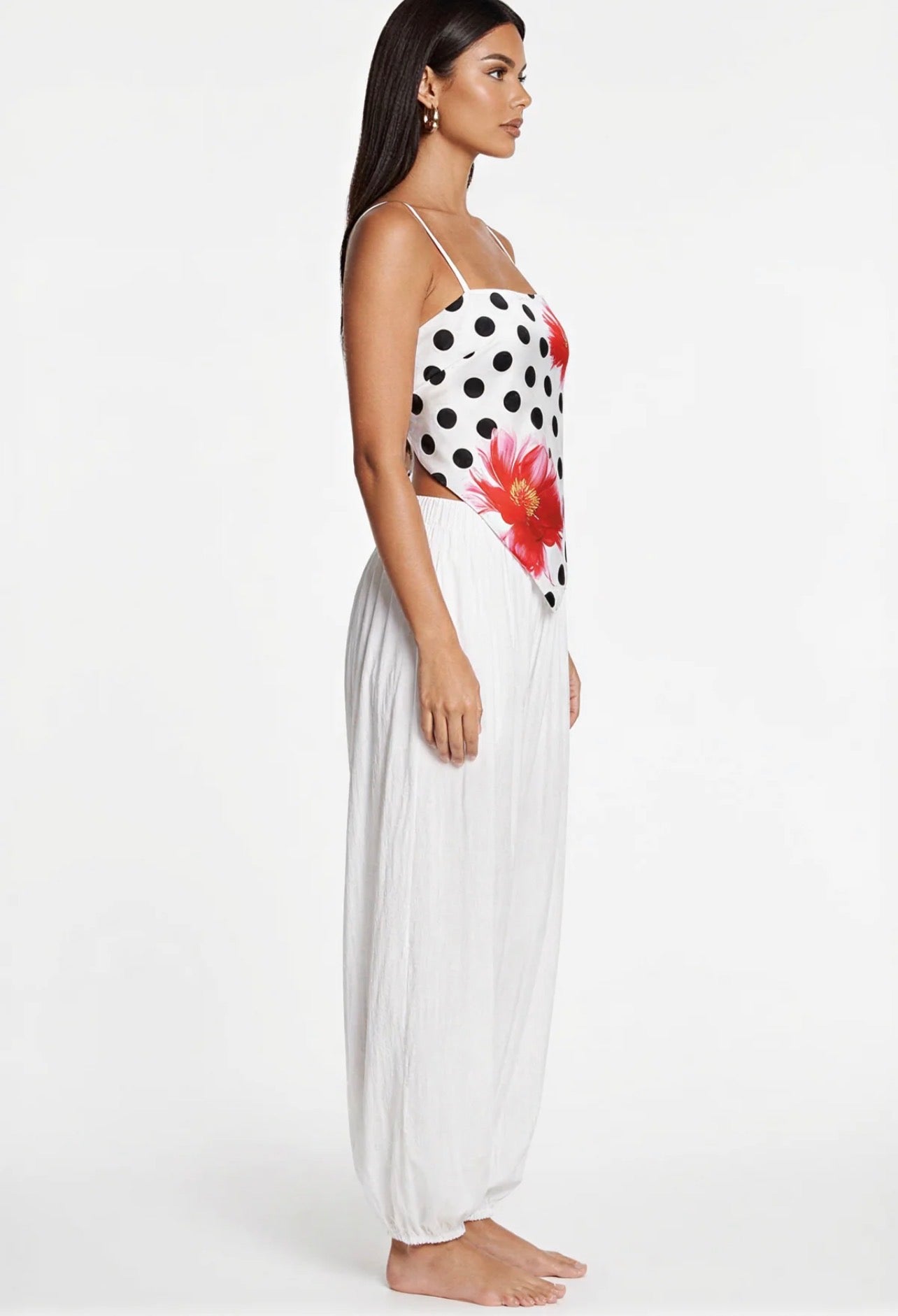 8586: HARLEM STRETCH WAISTBAND BALLOON PANTS