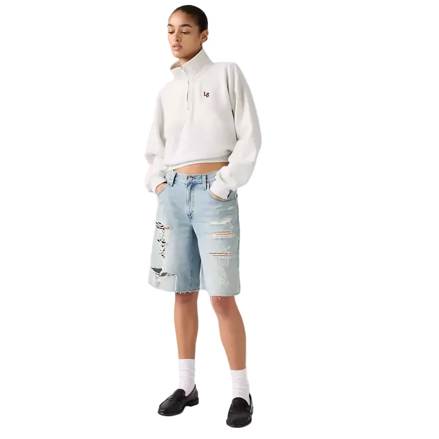 LEVIS: BAGGY DAD JORTS LIGHT WASH