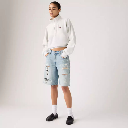 LEVIS: BAGGY DAD JORTS LIGHT WASH
