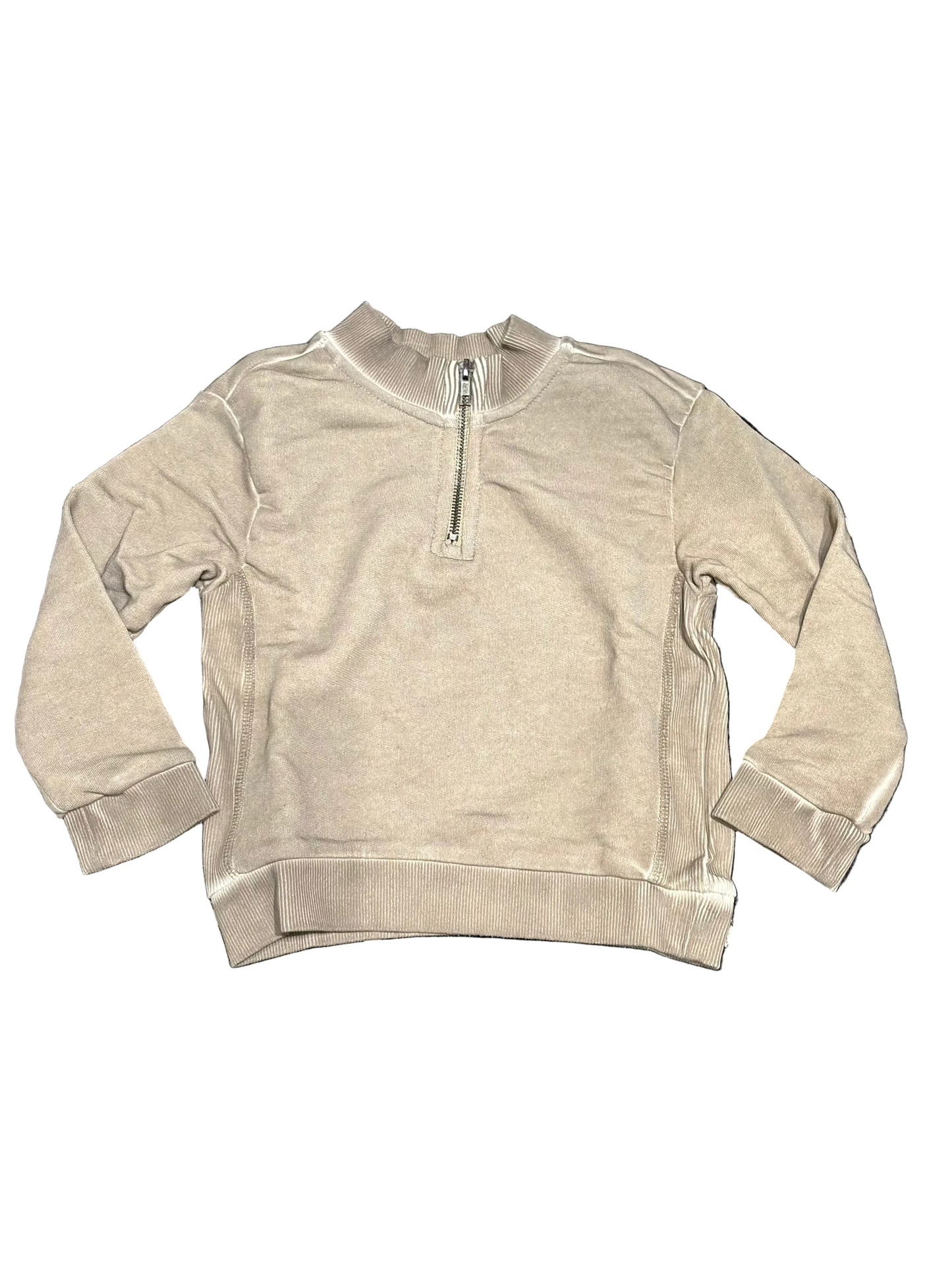 8586: KIDS QUARTER ZIP FLEECE TOP