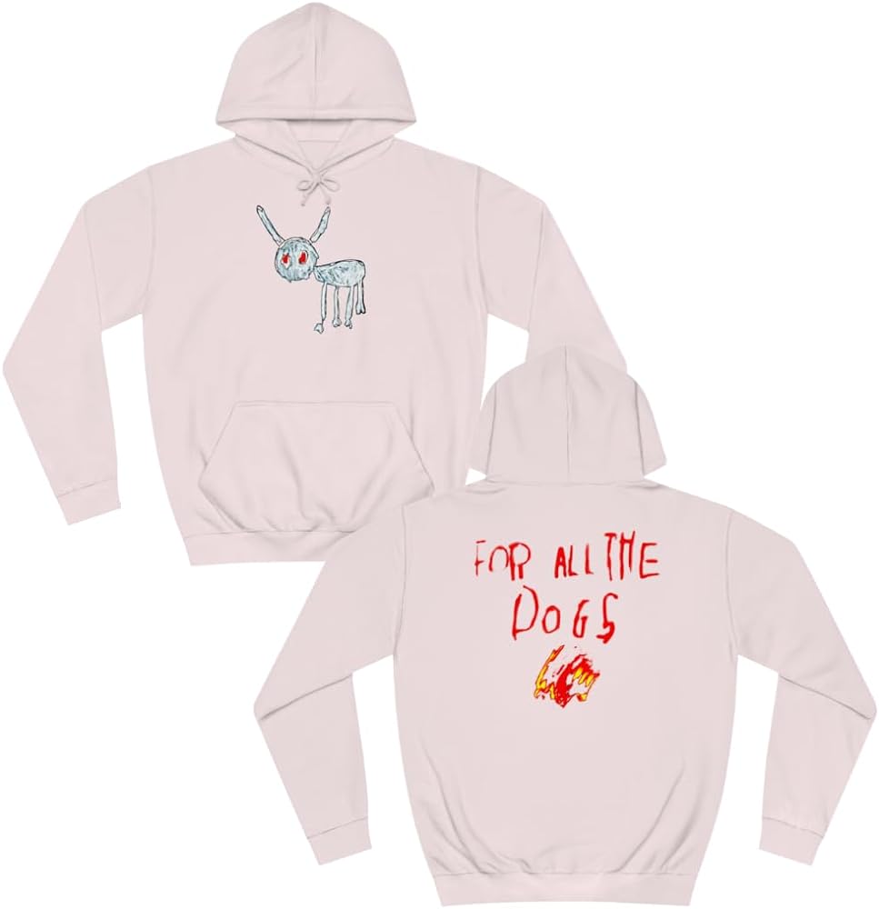 DRAKE FOR ALL DOGS HOODIE (pink)