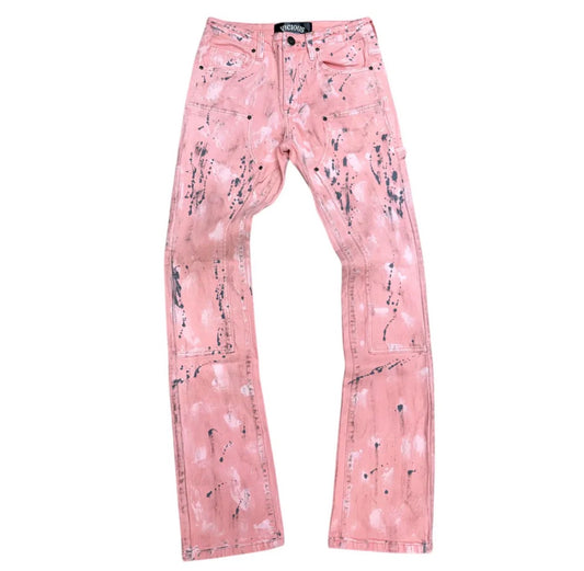 VICIOUS DENIM: CARPENTER SPLASH FLARE DENIM