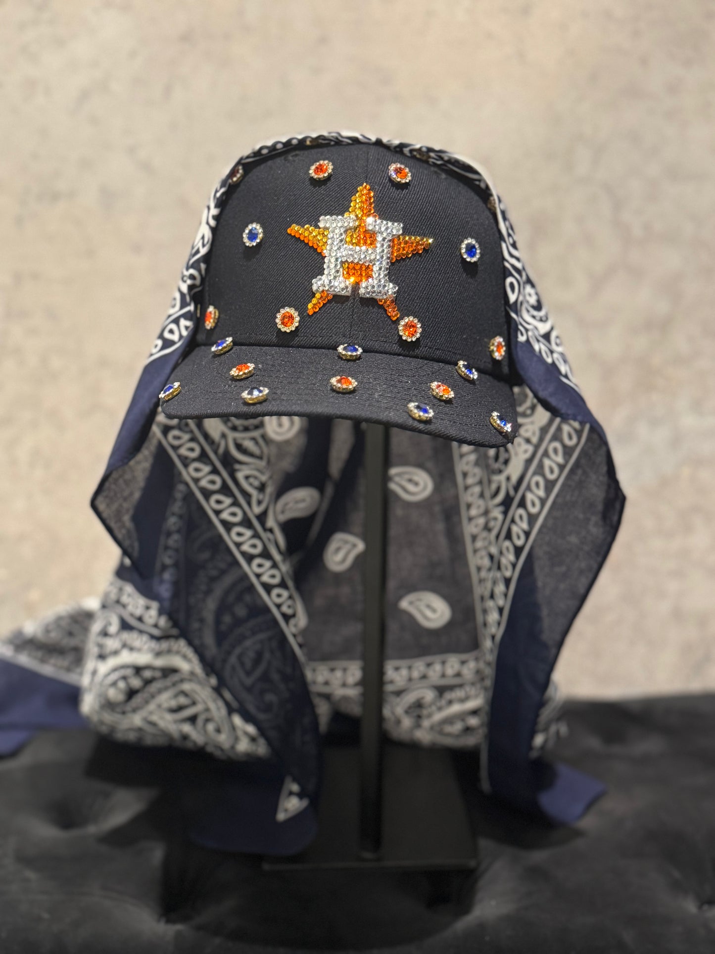 The Bedazzled: Blue Navy Houston Hat