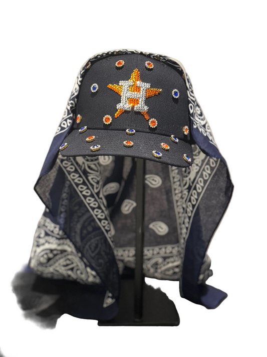 THE BEDAZZLED: NAVY BLUE HOUSTON HAT