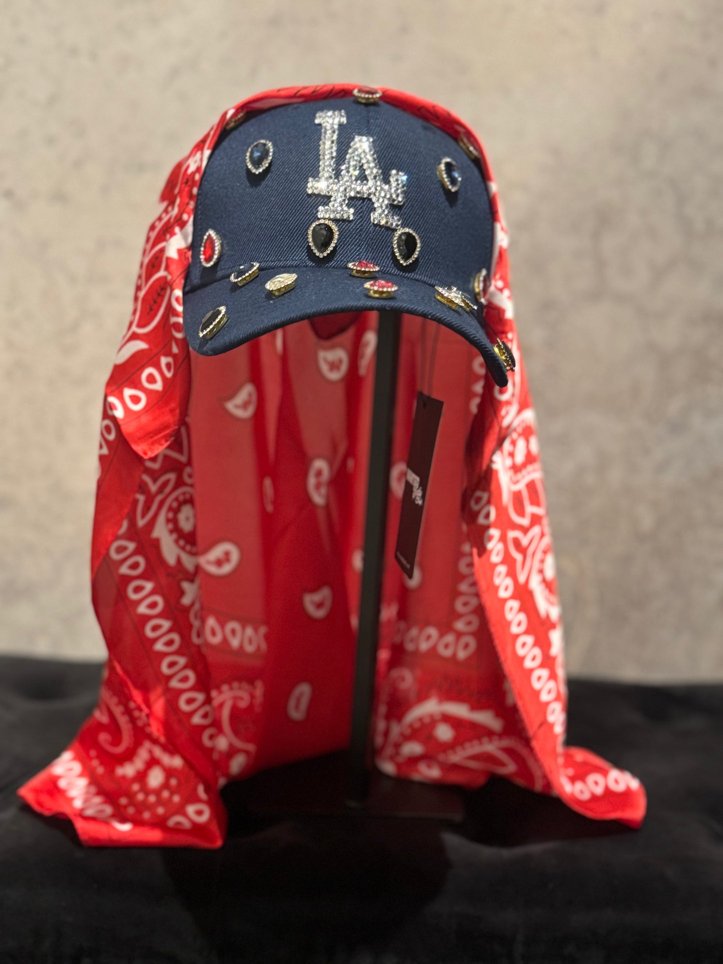 The Bedazzled: Navy LA Hat