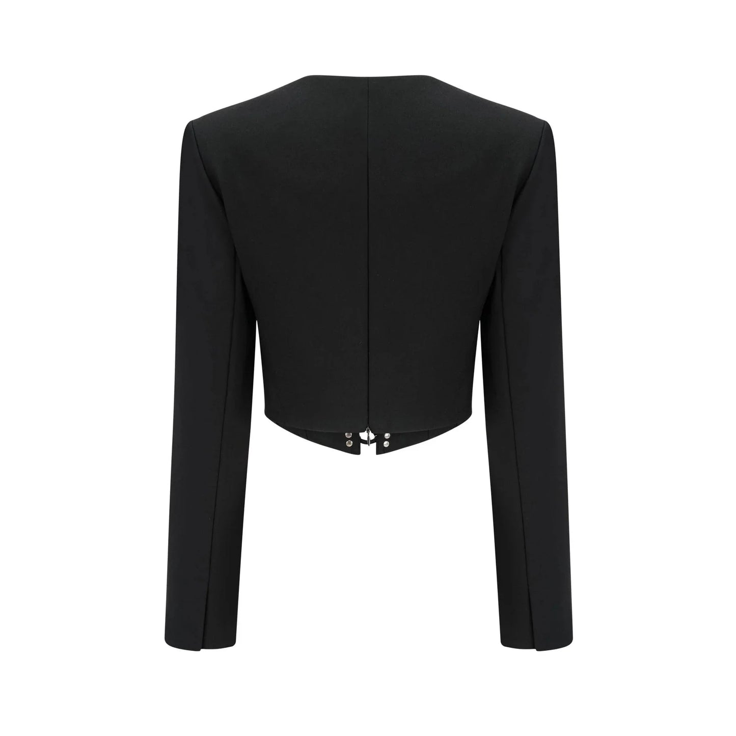 8586 BEULAH STYLE BLACK CROP BLAZER