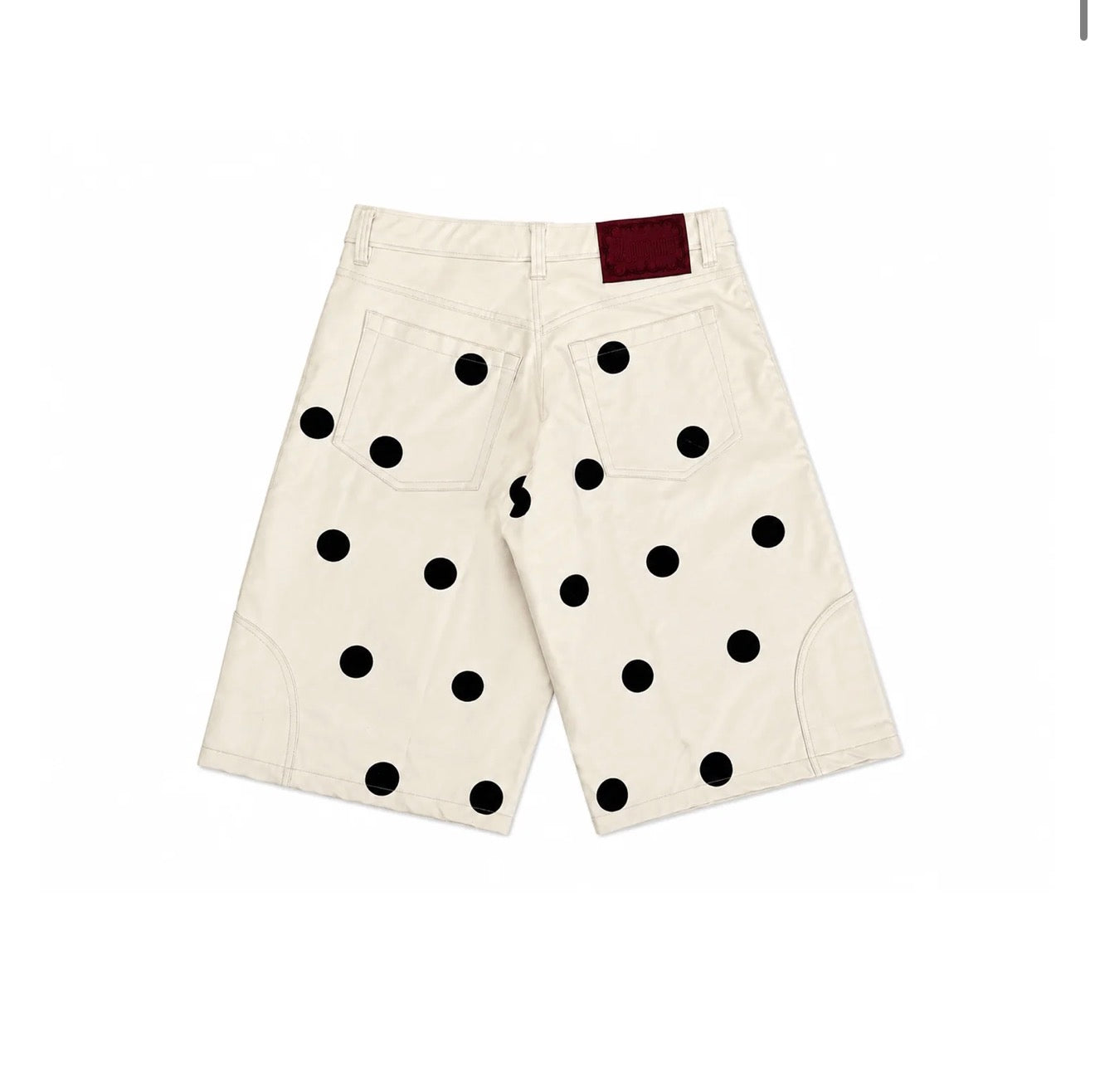 8586 POLKA DOT LEATHER SHORT