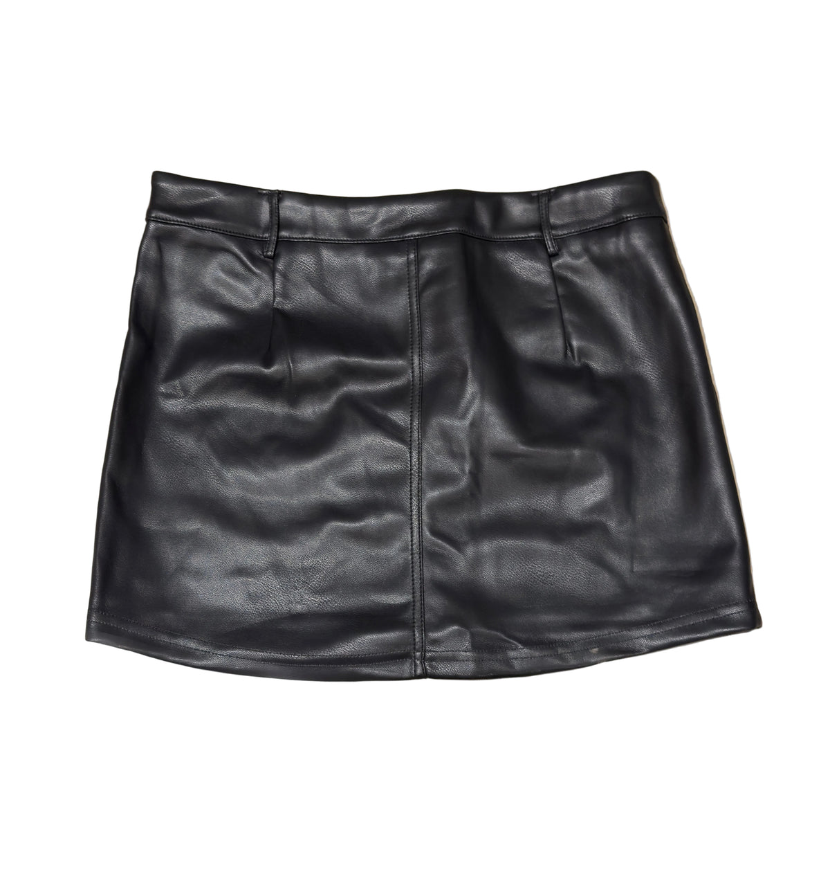 NO VACANCY FAUX LEATHER SKIRT