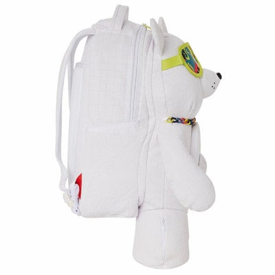 Sprayground Shark Trip Money Bear White Backpack