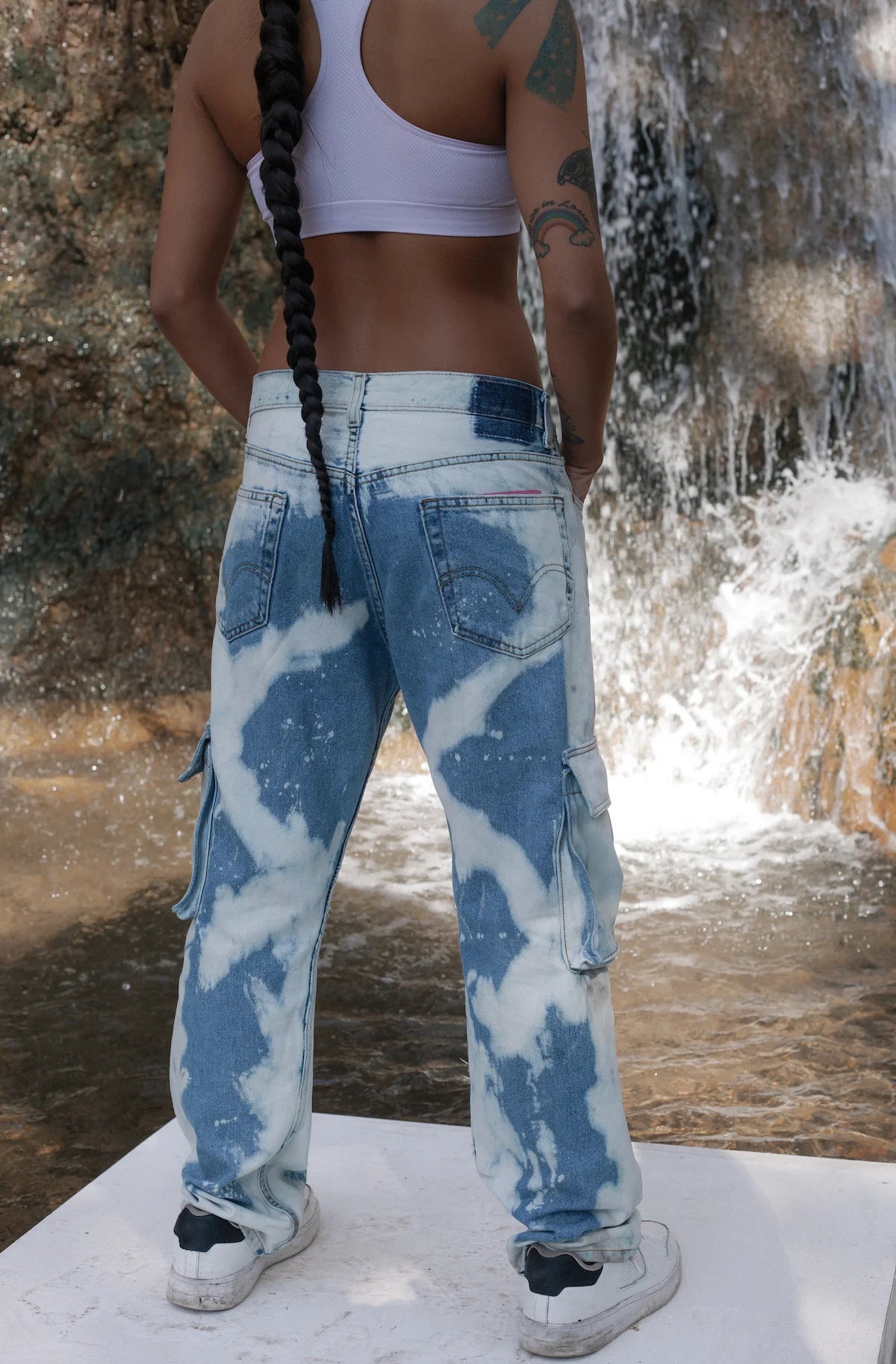 KNOTWTR BLUE LAGOON JEANS Blue Denim Jeans - back view on model

Vintage Wash

6 Pockets

Premium Denim Material

Order 2+ Sizes Up

Every Pair Of Jeans is hand made so the vintage wash will have small variations between each one. This will make your Knotwtr Jeans truly unique to you.