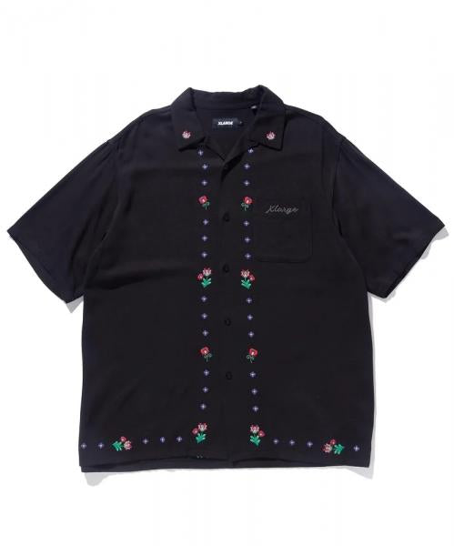 XLARGE FLOWER OPEN COLLAR S/S SHIRT