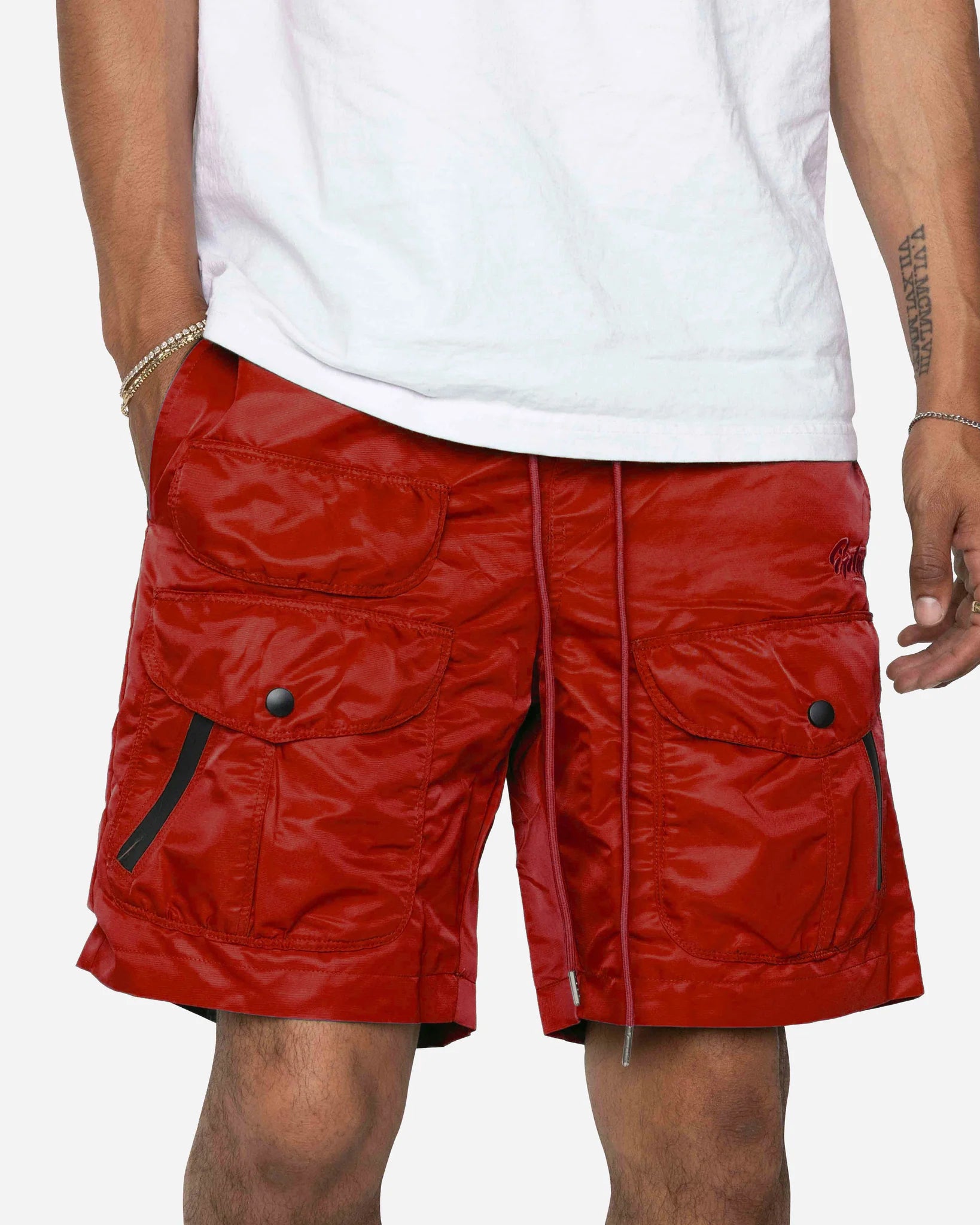 EPTM: DOUBLE CARGO SHORTS RED