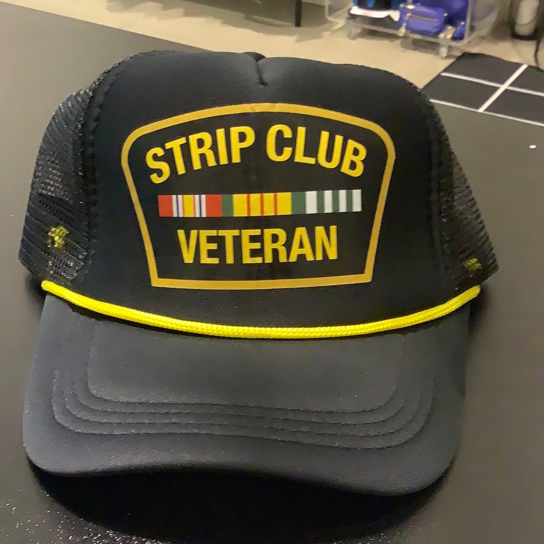 REASON: STRIP CLUB VETERAN TRUCKER HAT