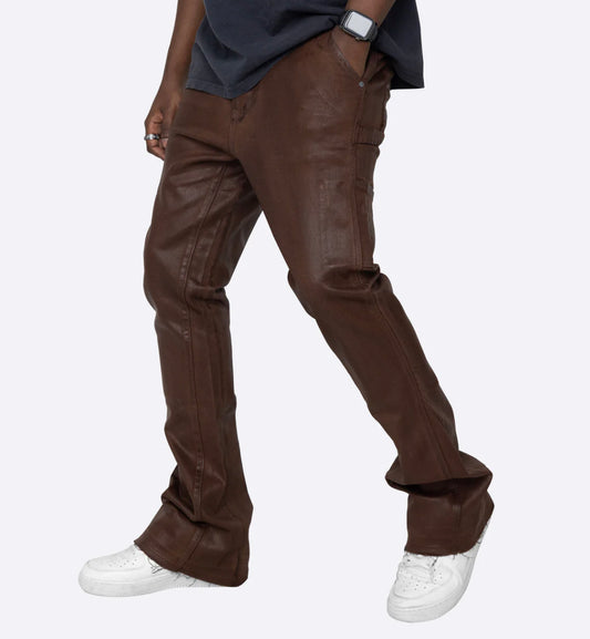 EPTM: MACKY FLARE PANTS BROWN