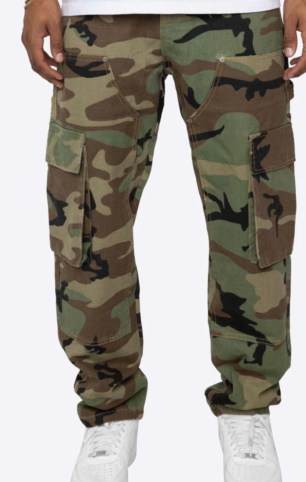 EPTM Ranger cargo pants (Camo) up close green view