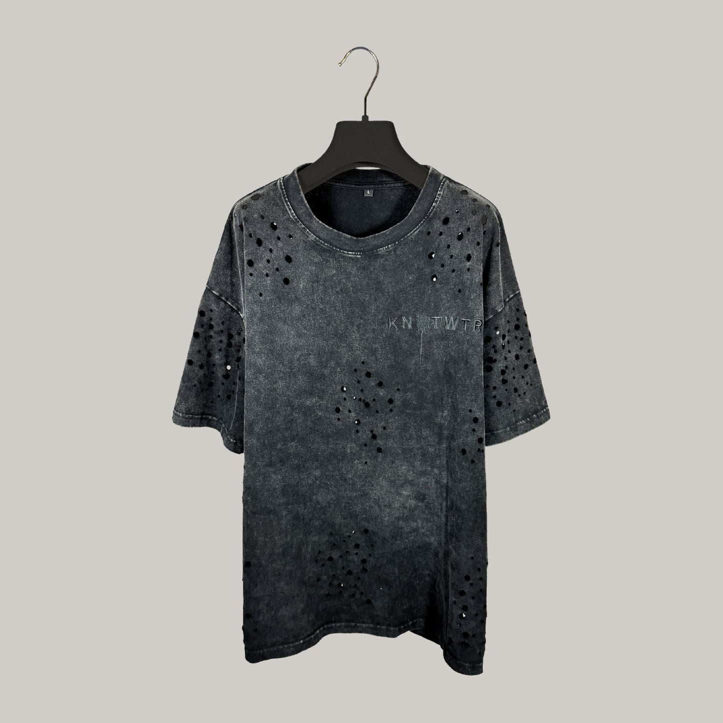 KNOTWTR: DISTRESSED HEAVY WEIGHT TEE