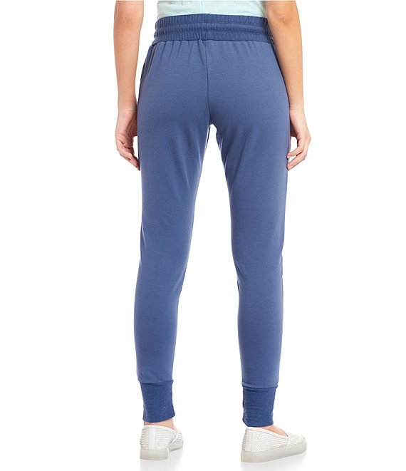 FREE PEOPLE: SUNNY SKINNY SWEATPANTS BLUE