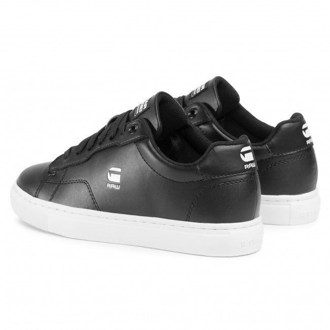 G-STAR RAW BLACK CADET LEATHER SHOES - 8586