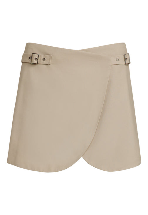 LIONESS ANJA MINI SKIRT CAMEL - 8586