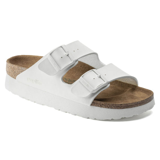 birkenstock arizona platform vegan sandals white - 8586