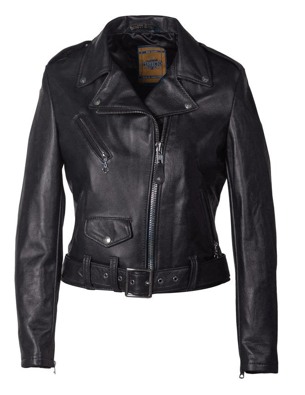 SCHOTT NYC PERFECTO BLACK LEATHER JACKET - 8586