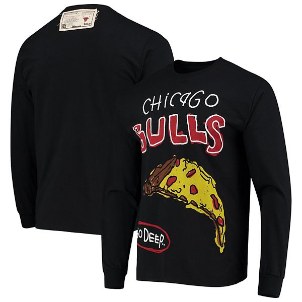 AFTER SCHOOL SPECIAL CHICAGO BULLS LONG SLEEVE BLACK TEE - 8586