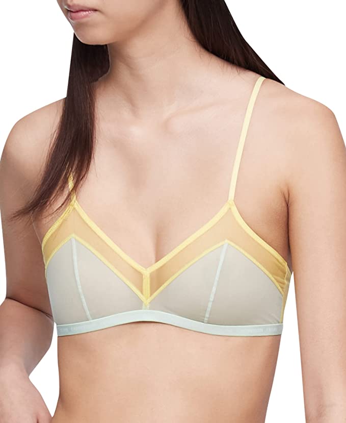 CALVIN KLEIN UNDERWEAR: CK ONE SHEER TRIANGLE BRALETTE – 85 86  eightyfiveightysix