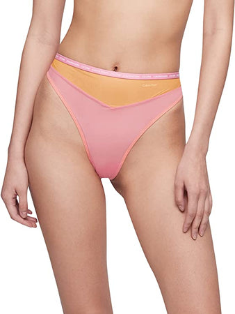 CALVIN KLEIN UNDERWEAR: CK ONE SHEER HIGH WAIST TANGA – 85 86  eightyfiveightysix