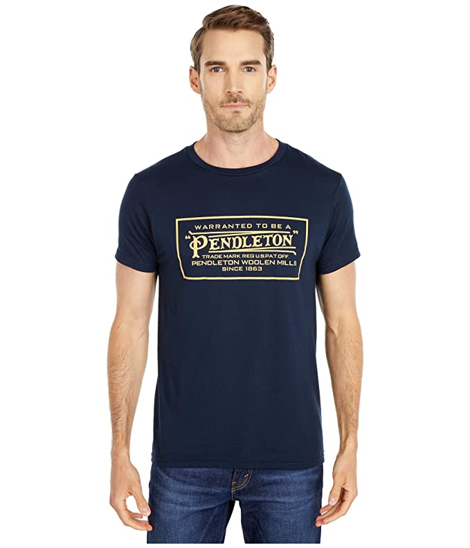 Pendleton woolen mills mens navy classic logo tee - 8586