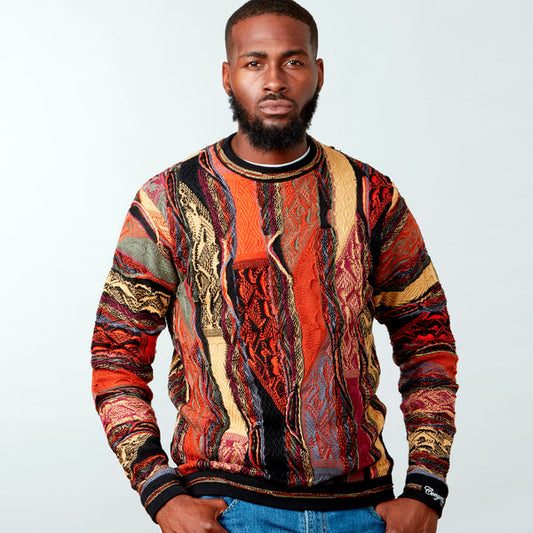 COOGI AUTUMN PATCHWORK SWEATER - 8586