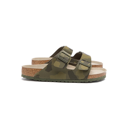 BIRKENSTOCK ARIZONA SOFT FOOT BED CAMO GREEN SHOES - 8586