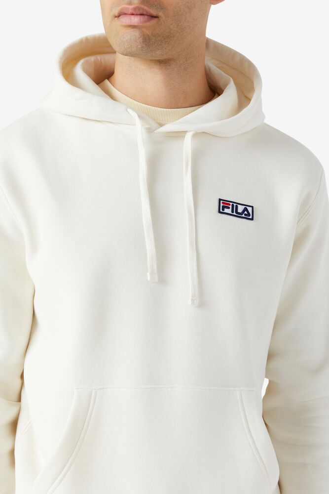 FILA MENS OFF WHITE LOGO HOODIE - 8586