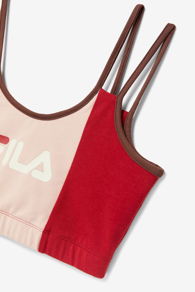 FILA WOMENS RED INDIRA BRALETTE TOP - 8586