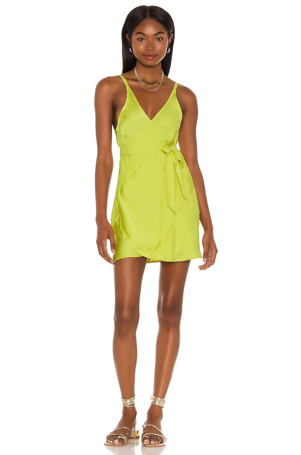 FREE PEOPLE LIKE ME OR LEAVE ME YELLOW SUNDAZE SLIP DRESS - 8586