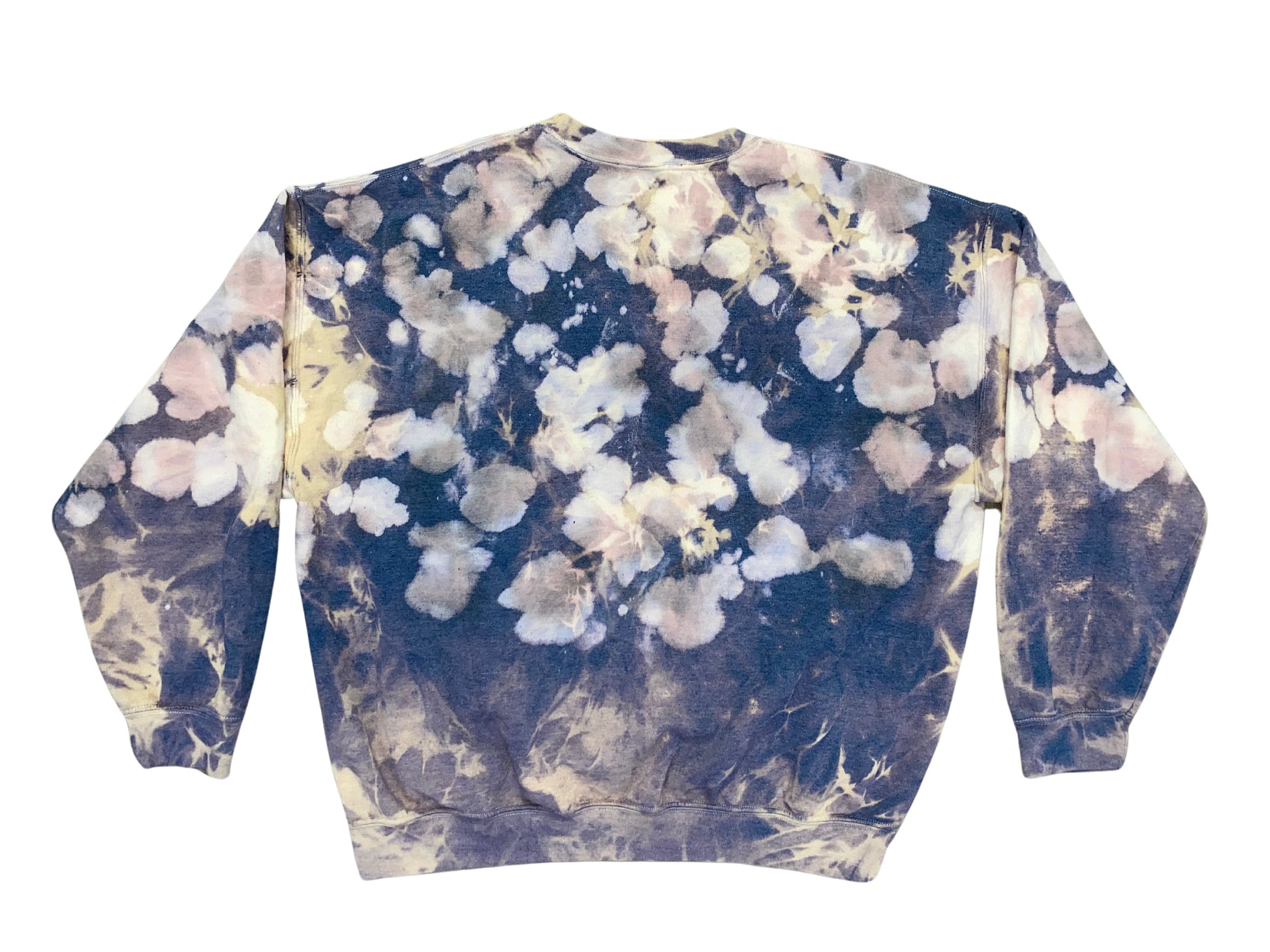 unisex indigo tie dye sweatshirt - 8586