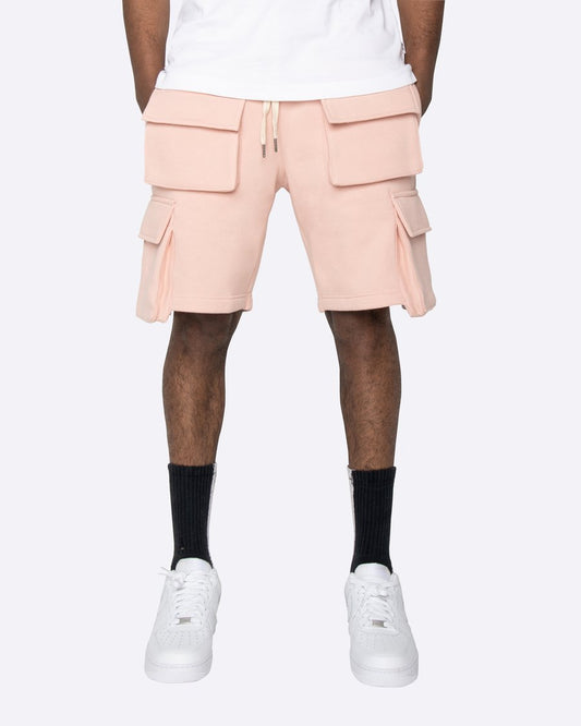 EPTM FLEECE CARGO SHORTS DUSTY PINK - 8586