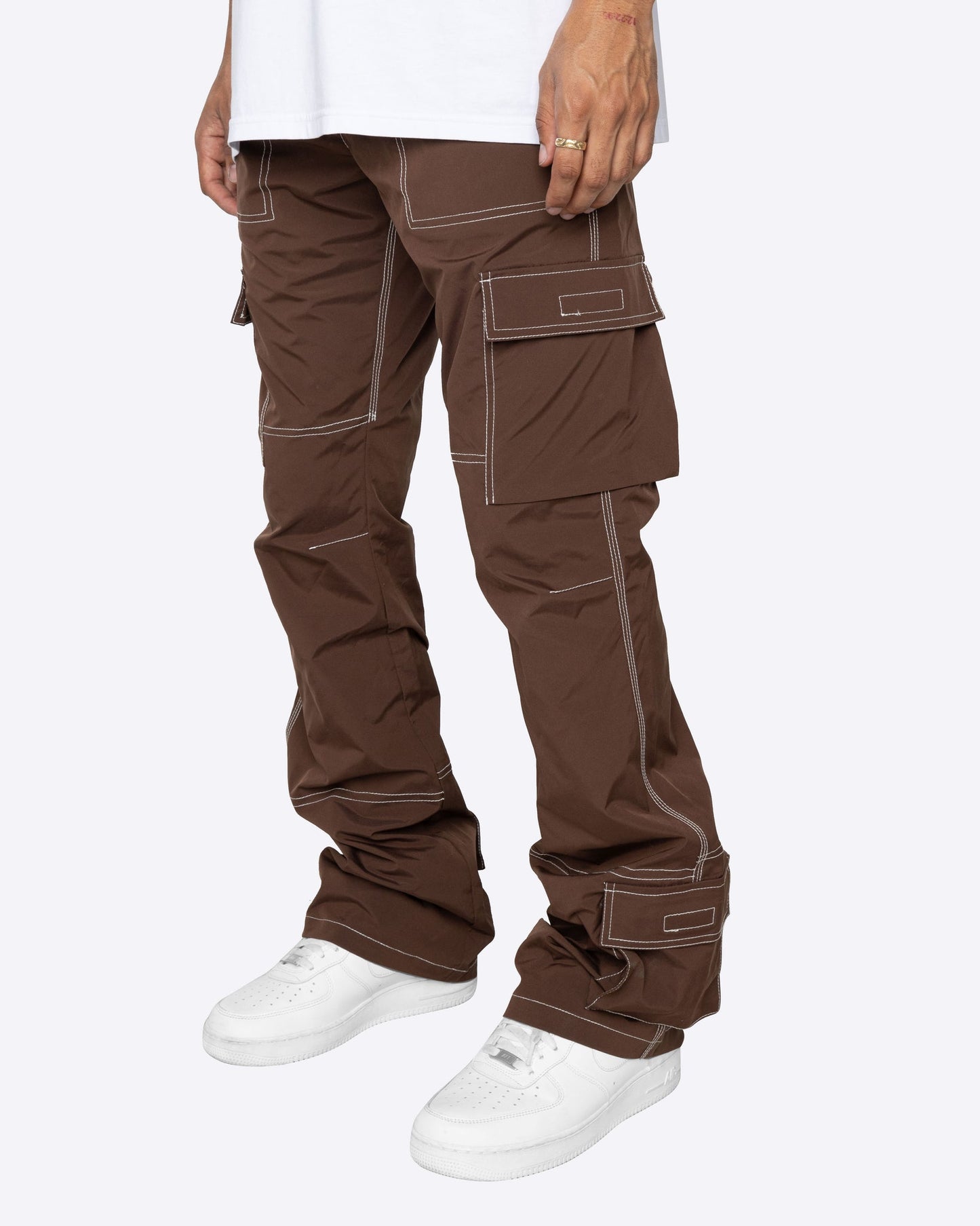 eptm mens collab cargo pants brown - 8586