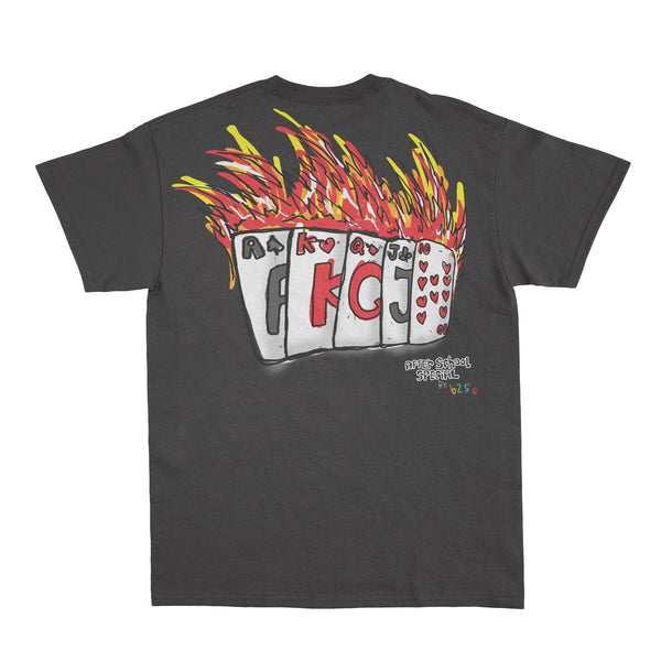 AFTER SCHOOL SPECIAL PLAY UR HAND BLACK TEE - 8586