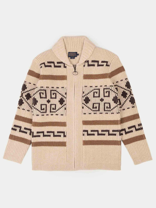 PENDLETON: THE ORIGINAL WESTERLY WOOL ZIP SWEATER - 85 86 eightyfiveightysix