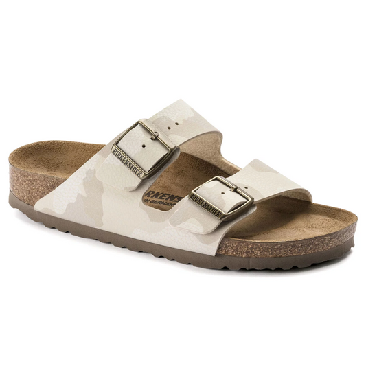 BIRKENSTOCK WOMEN'S SAND CAMO SOFT FOOTBED ARIZONA SANDAL - 8586