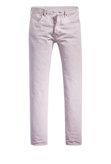 LEVIS: RED TAB IRIS LAVENDER 501 93' STRAIGHT LEG JEAN (front view)