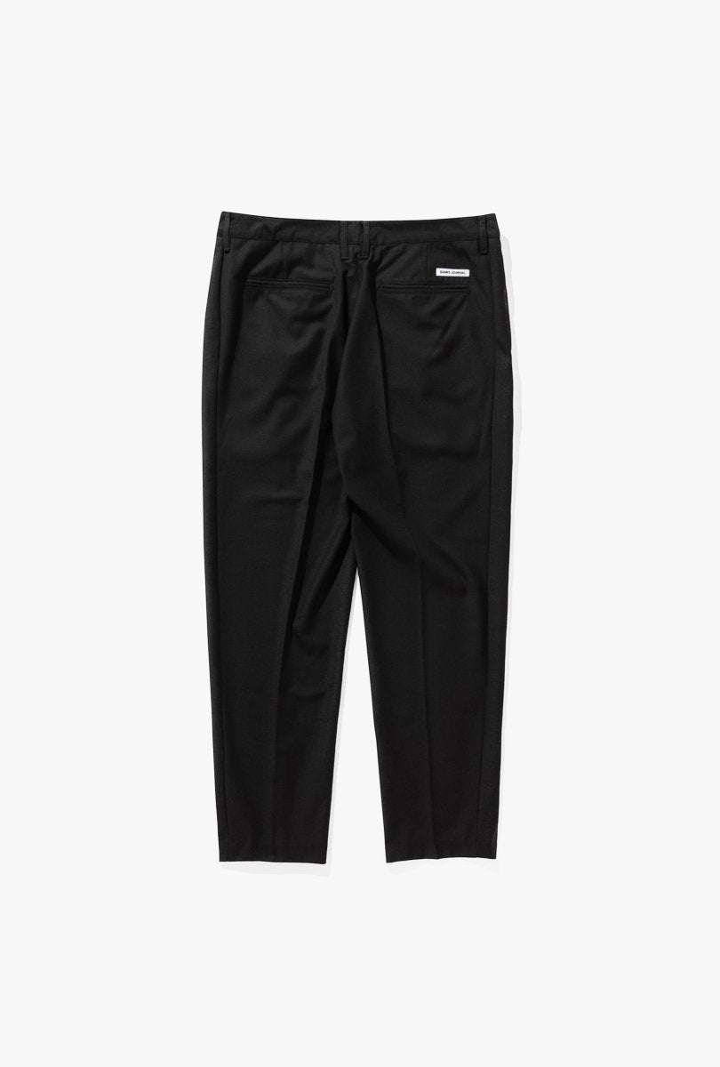 BANKS JOURNAL MENS CROPPED BLACK TROUSERS - 8586