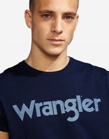 WRANGLER: VINTAGE INDIGO LOGO TEE - 85 86 eightyfiveightysix