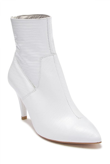 FREE PEOPLE WILLA WHITE ANKLE BOOT - 8586