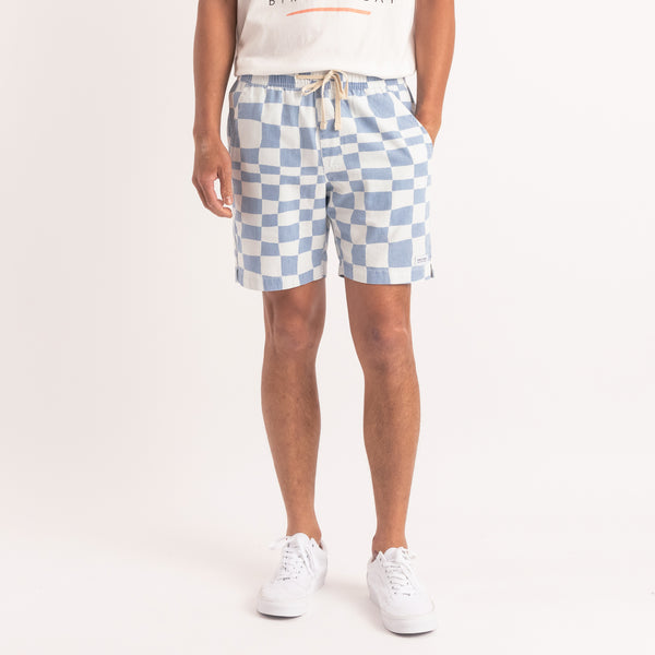 BANKS JOURNAL SPACEY BLUE WHITE SHORTS  8586