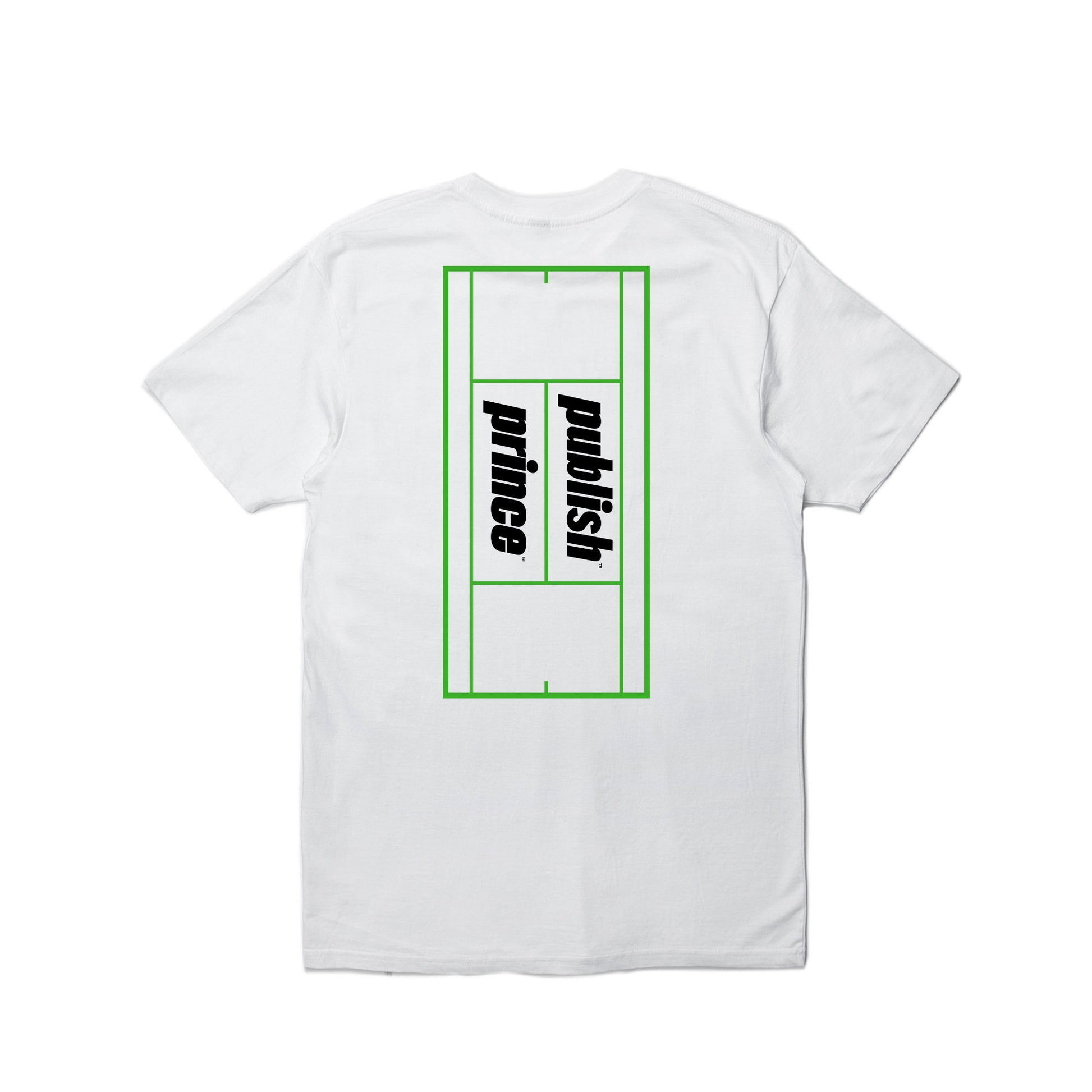 PUBLISH VERSUS PRINCE TENNIS BALL COURT WHITE TEE - 85 86 eightyfiveightysix